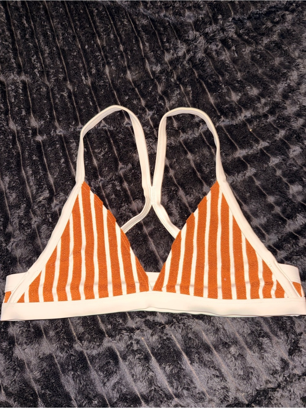 Urban Outfitters Cream Bralette with Subtle White Mesh